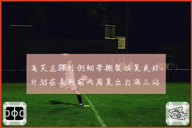 高芙左踝外侧韧带撕裂恢复良好，计划在美网前两周复出打满三站